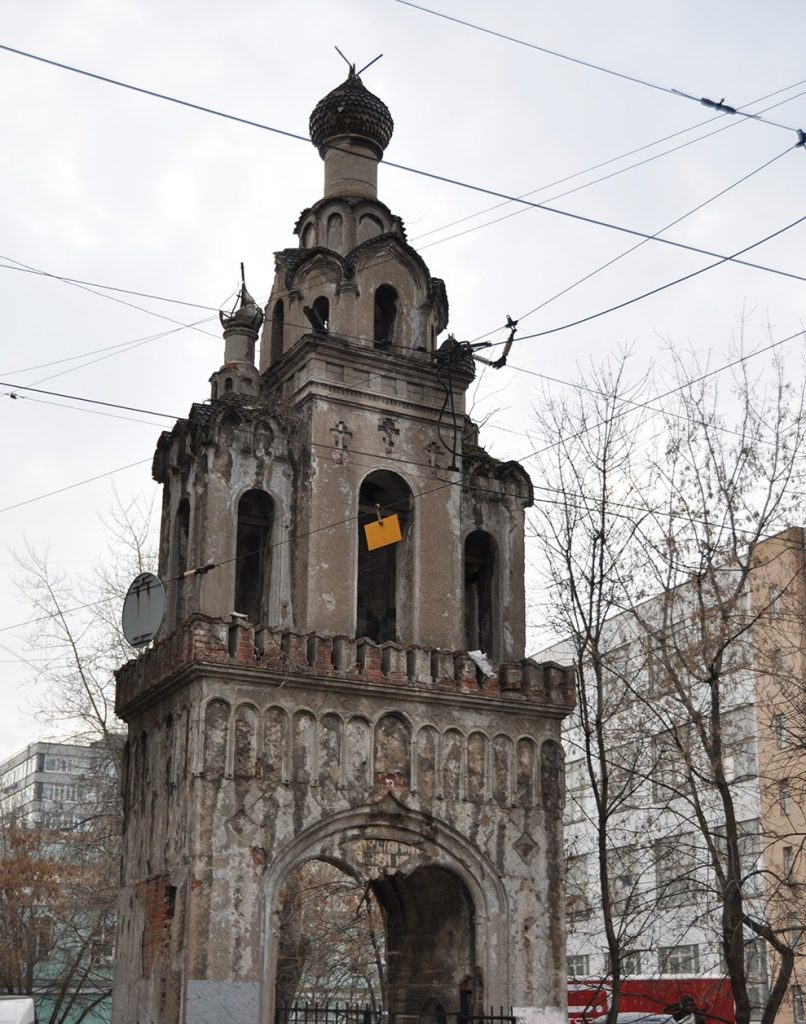  Колокольня старообрядческой церкви в Москве. ул. Бауманская, 18.
