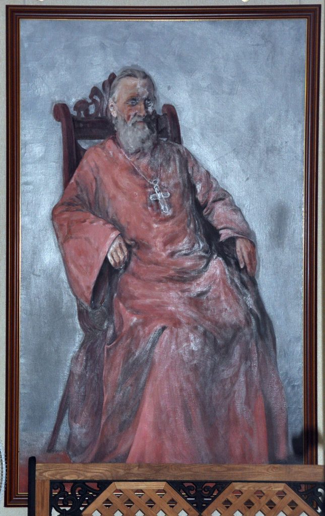 Портрет отца Иоанна Кронштадтского в мемориальной квартире в Кронштадте.